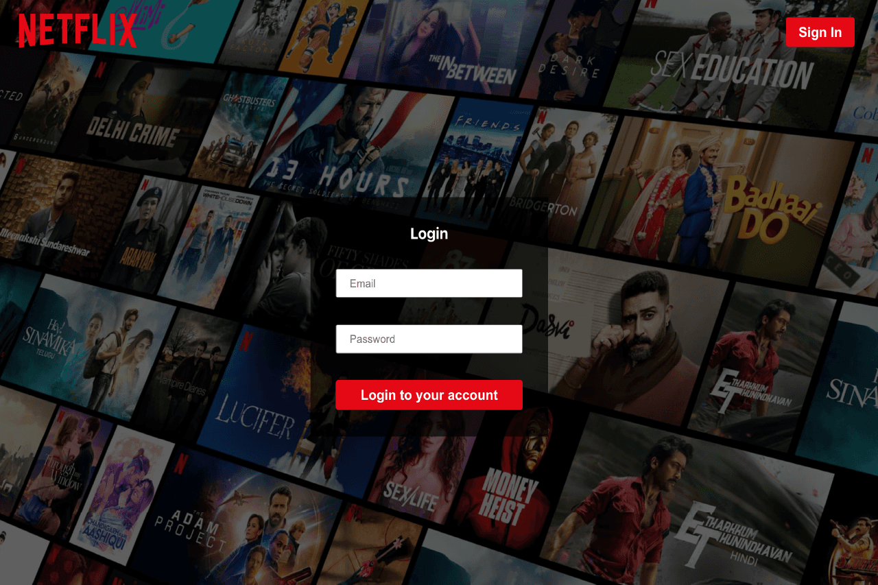 Netflix Clone - Full Stack Project by Jestin Joseph